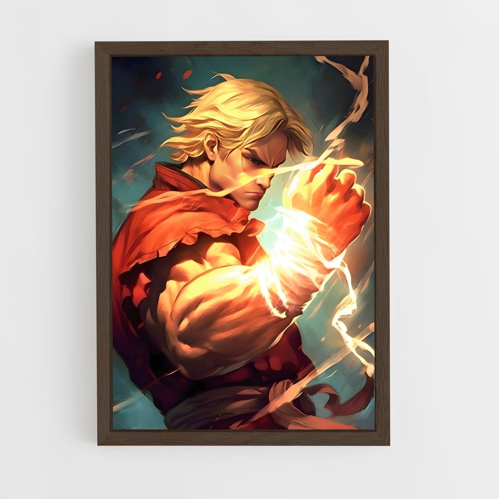 Poster Ken le Sabreur – affiche Street Fighter (vue 5)